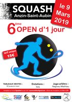 Affiche open d'un jour Anzin-Saint-Aubin 09/03/2019